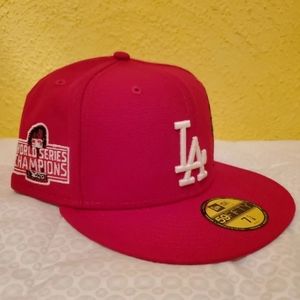 New Era 59Fifty Los Angeles Dodgers Fitted Hat Size 7 5/8 "World Series '20"